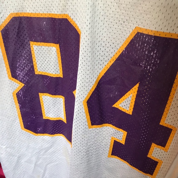 Minnesota Vikings Randy Moss white #84 jersey - Picture 6 of 8